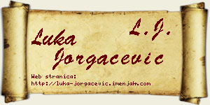 Luka Jorgačević vizit kartica